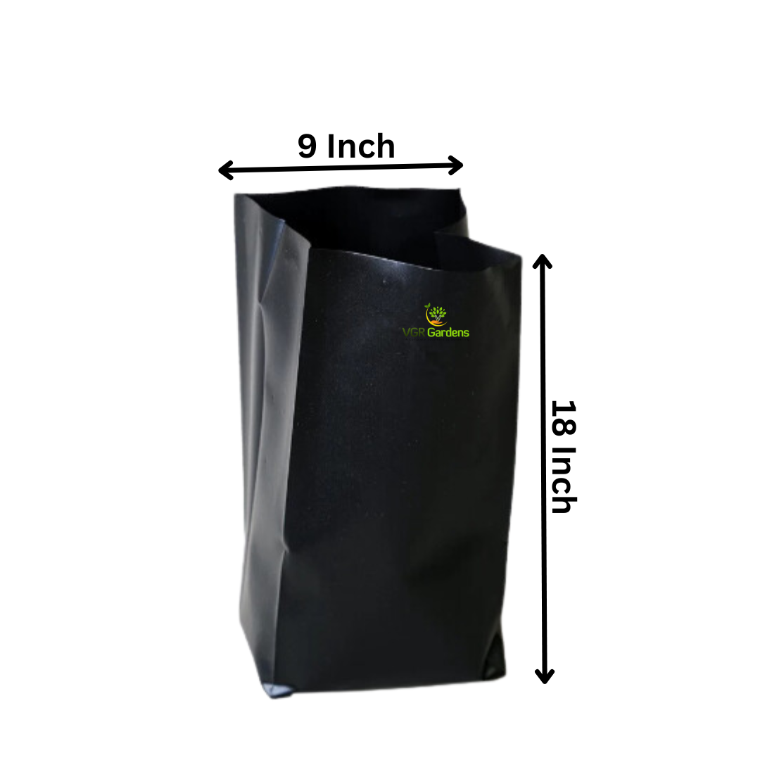 Black Grow bag 9×18 Inch (10 PCS)