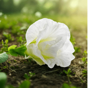 White Double Petal Sangu Poo - Clitoria Ternatea Live Plant
